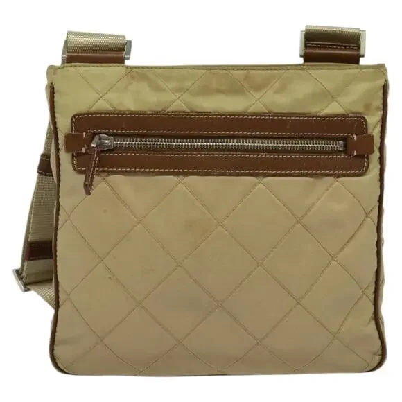PRADA Shoulder Bag Nylon Beige - Picture 3 of 9